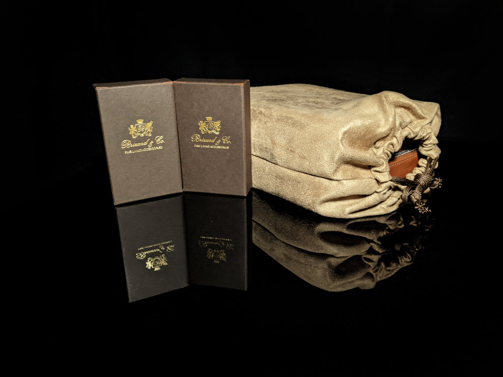 Brizard and Co. Havana Traveler — Tan Leather with Matching Cutter & Lighter, New in Box