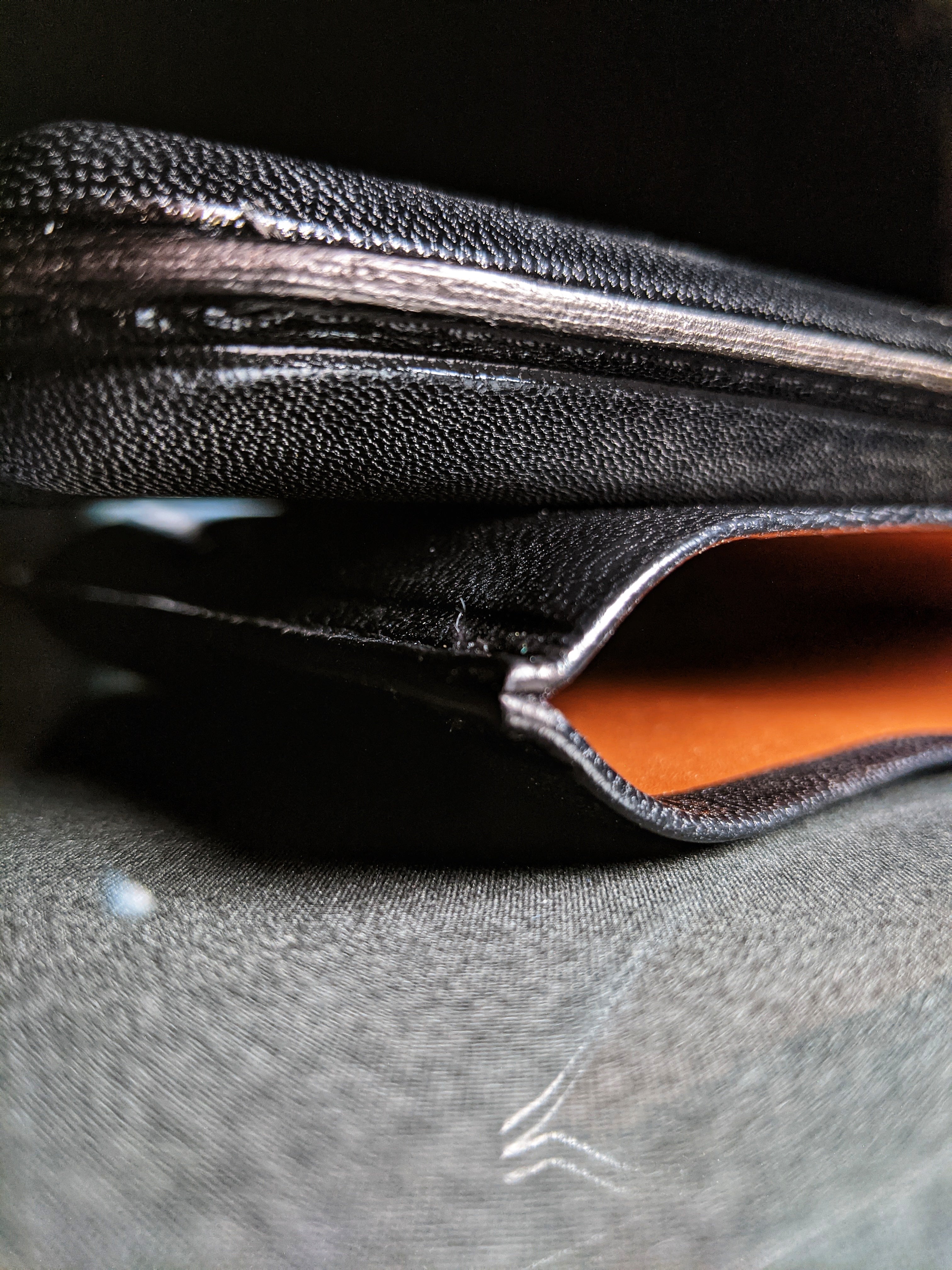 Pheasant Black Cabra Leather Cigar Holder Case