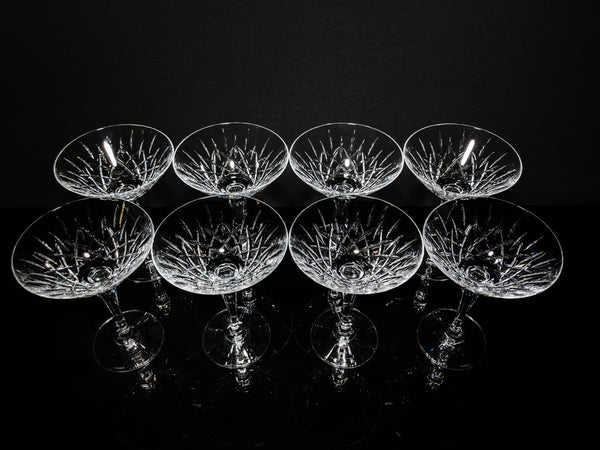Faberge Clear Crystal Martini Glasses