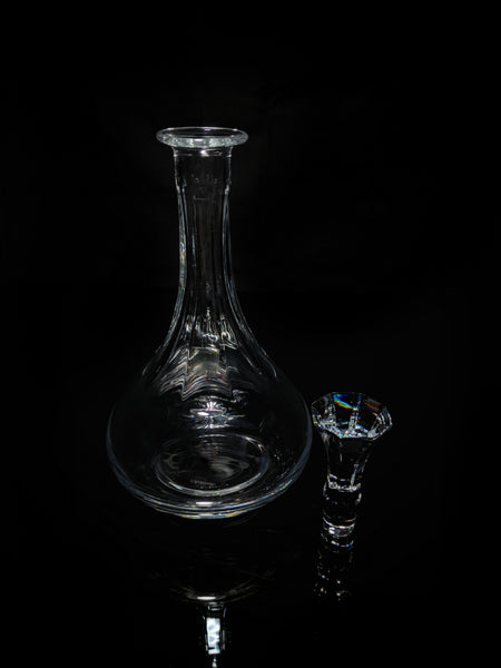 Christofle Crystal Decanter fluted pristine condition with tags