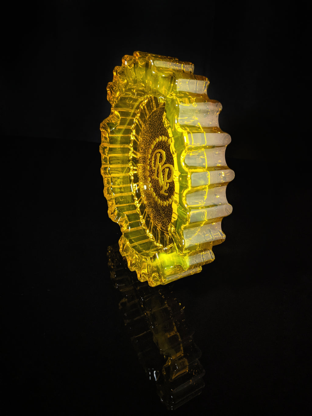 Rocky Patel Amber Heavy Duty  Glass Ashtray