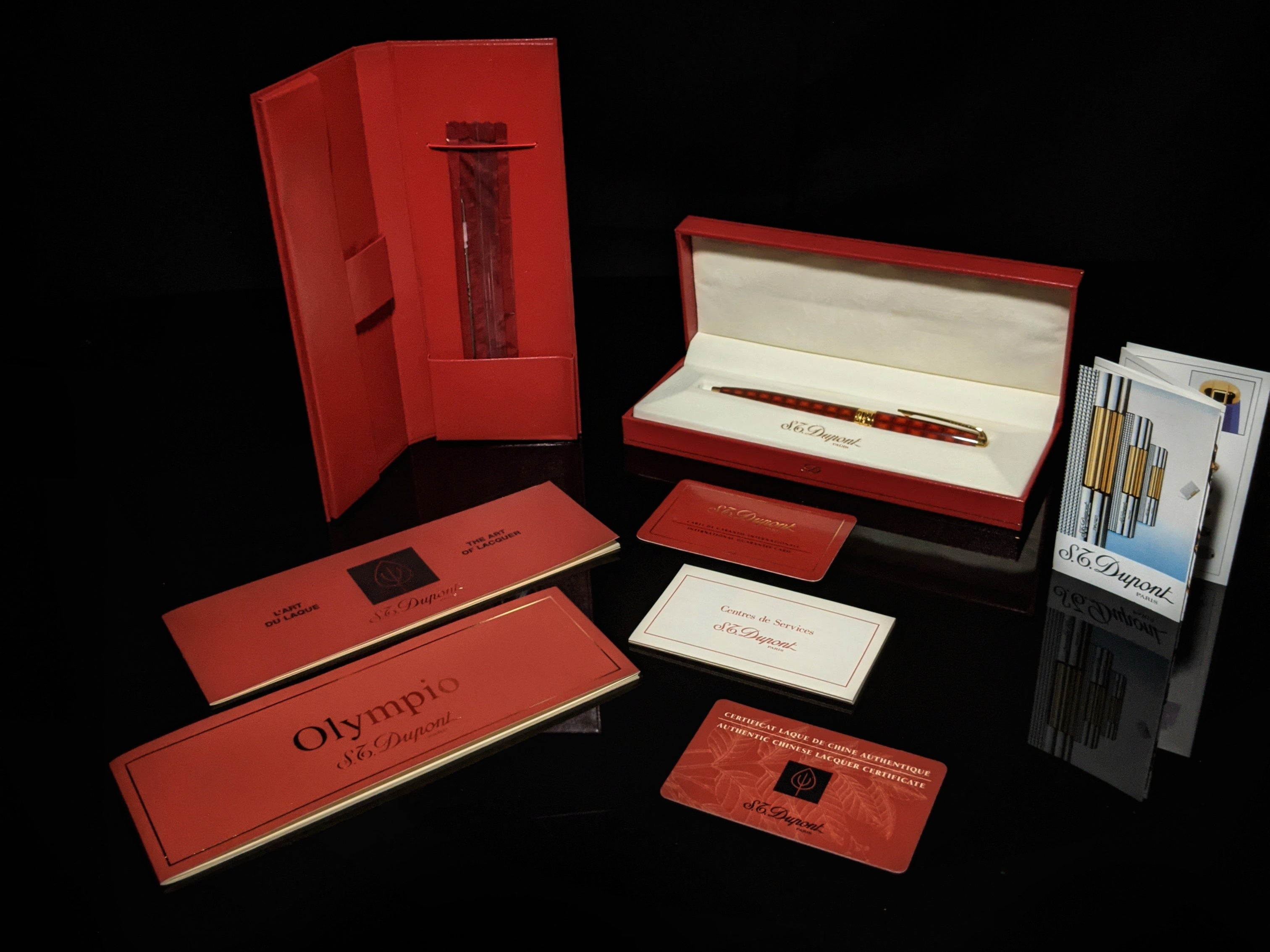 S.T.Dupont Vertigo Ball Point Pen P/N: 485500 pre-owned in original box