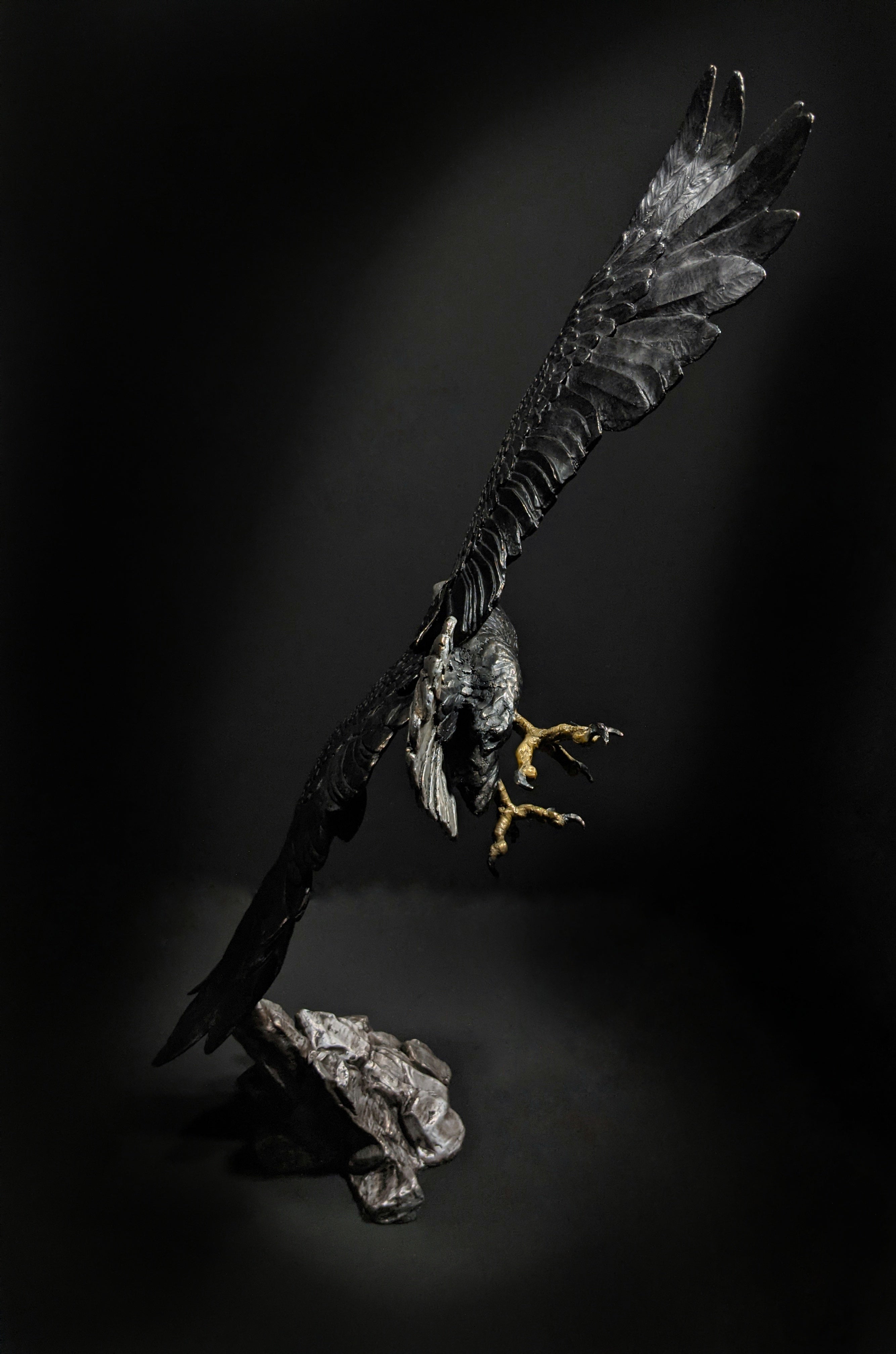 Mark Hopkins "Vigilance" Bronze Sculpture