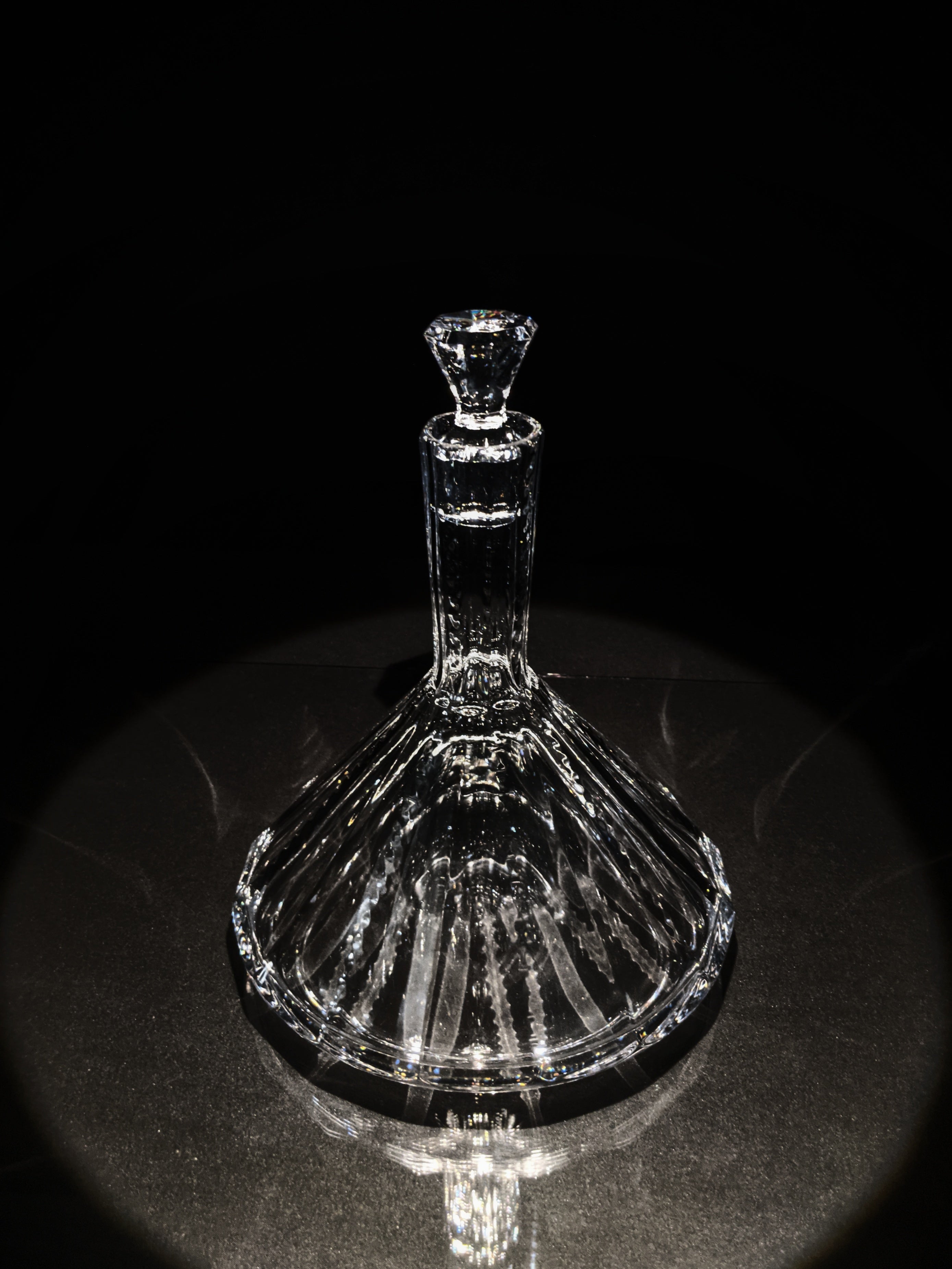 Faberge Imperial Ships Clear Crystal Decanter NIB