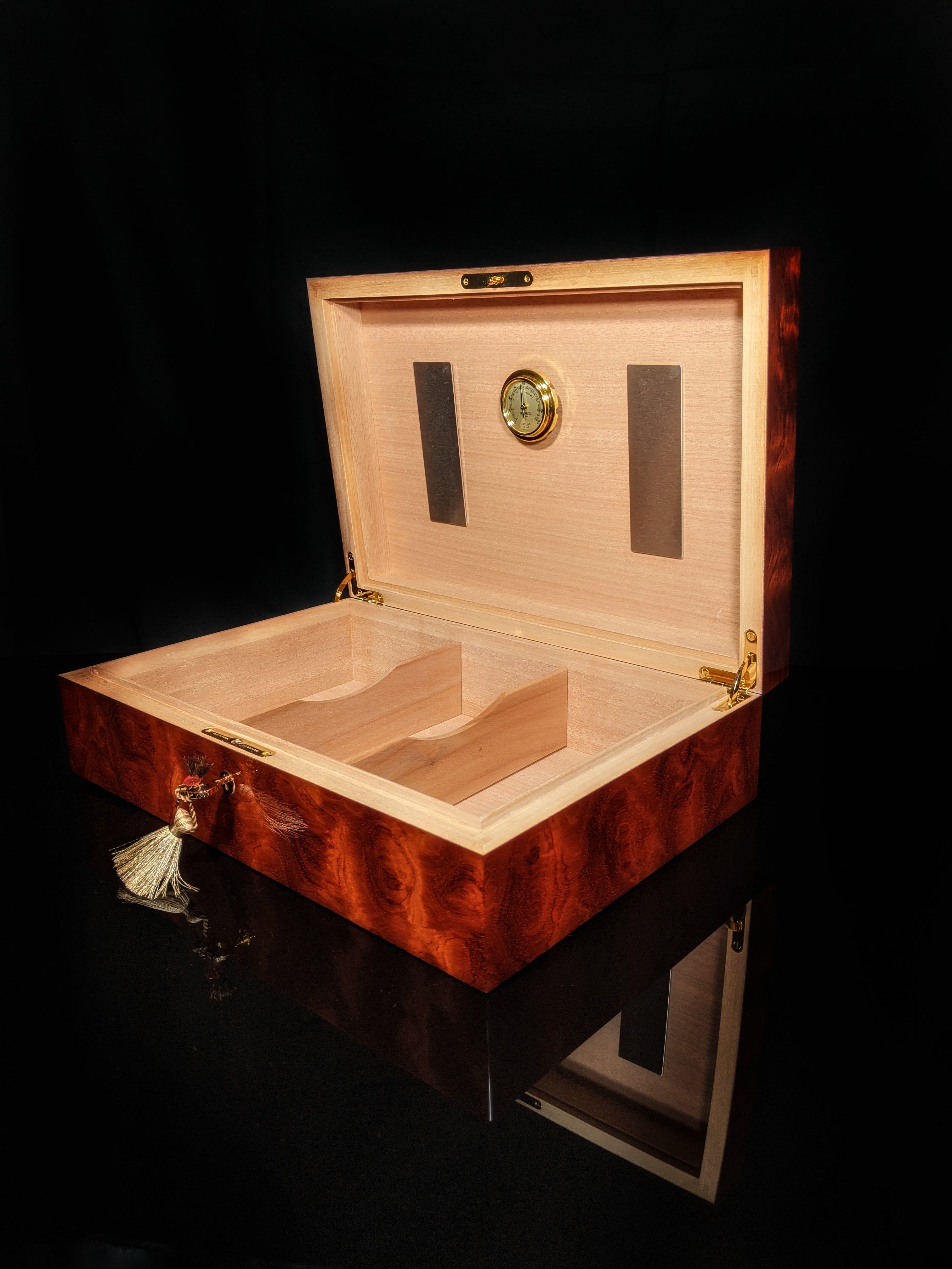 Elie Bleu Bubinga Wood Humidor 110 count
