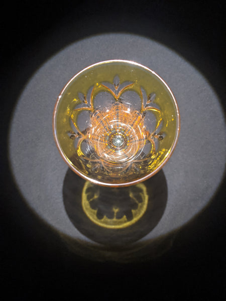 Faberge Grand Palais Crystal Colored Flutes