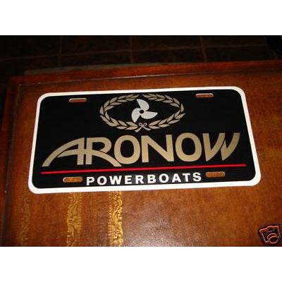 ARONOW POWERBOATS LICENSE PLATE
