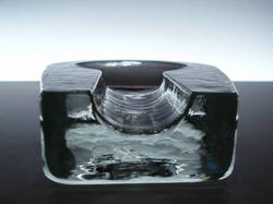 Heavy Glass Cigar Ashtray