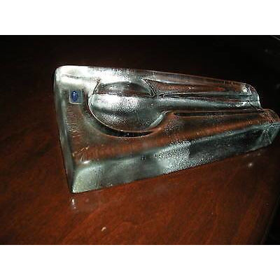 Comoy's of London Clear Heavy Glass  Ashtray