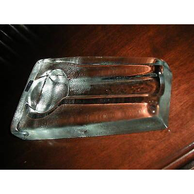 Comoy's of London Clear Heavy Glass  Ashtray