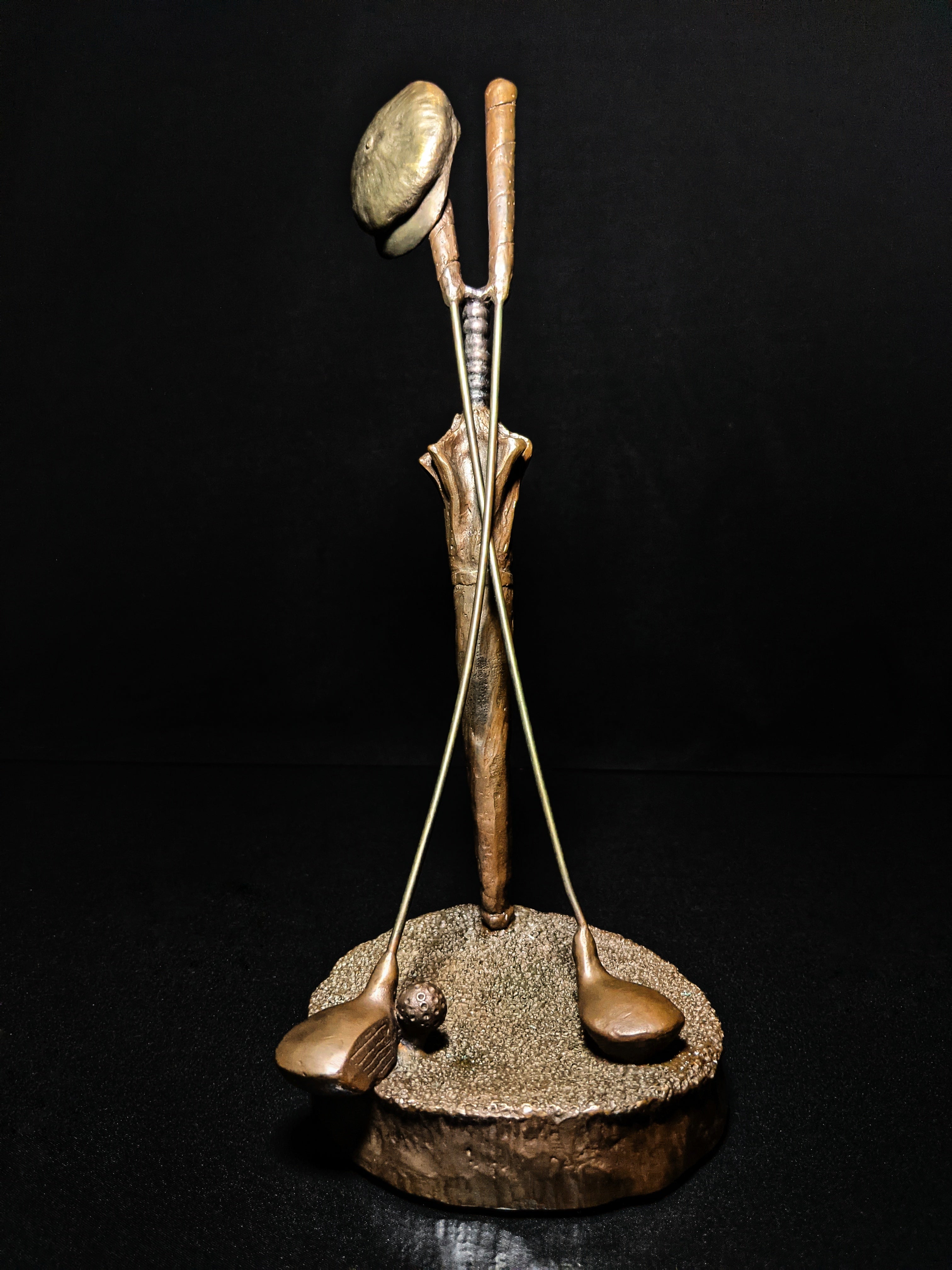 Mark Hopkins Golf Series "Woods" Bronze Sculpture
