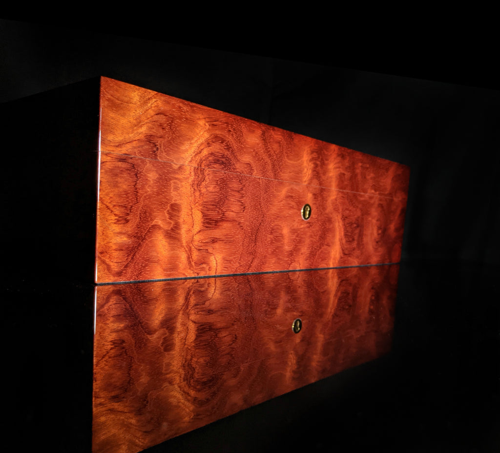 Elie Bleu Bubinga Wood Humidor 110 count