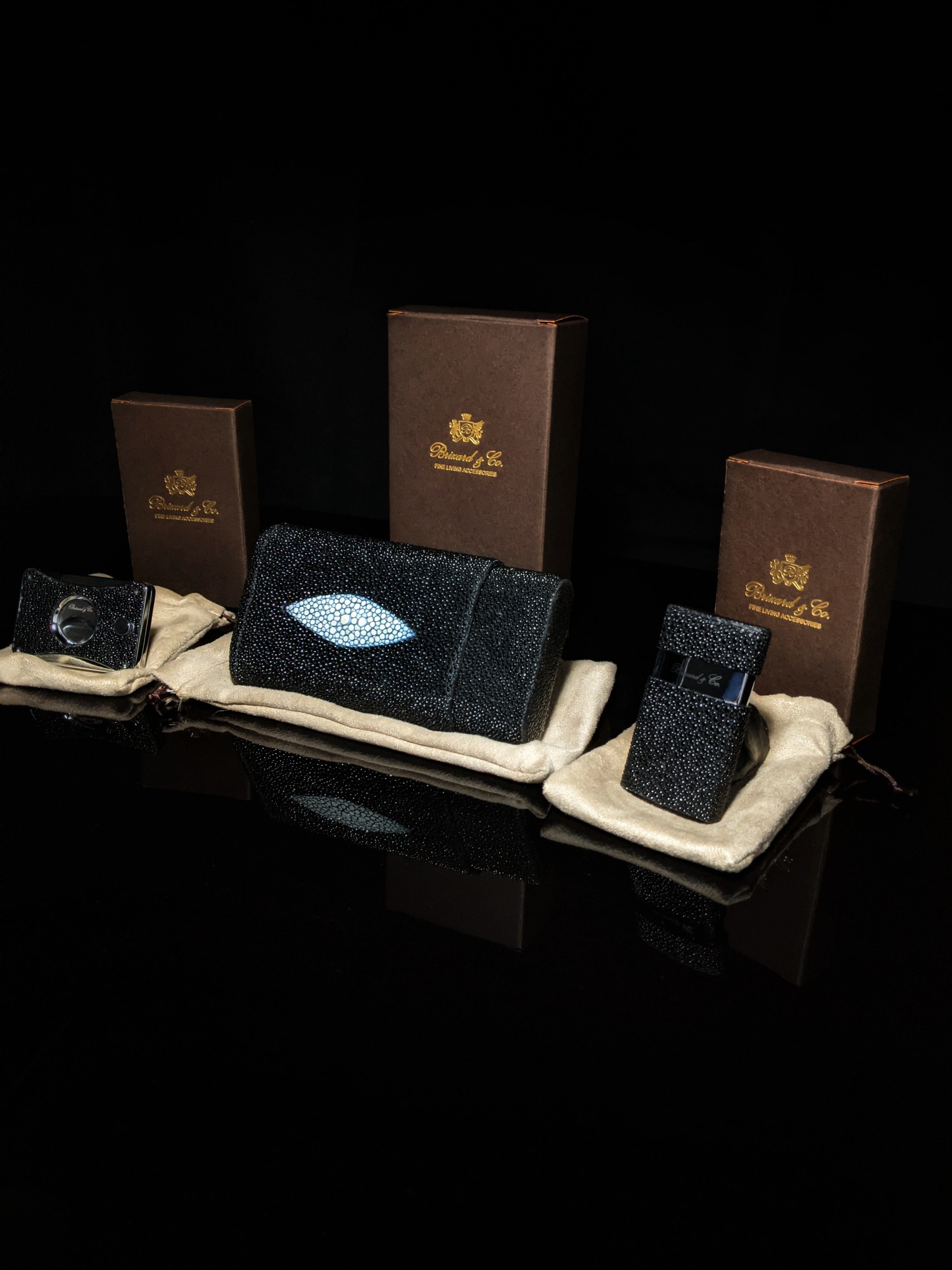 Brizard and Co Stingray Cigar Holder with cutter and lighter NIB