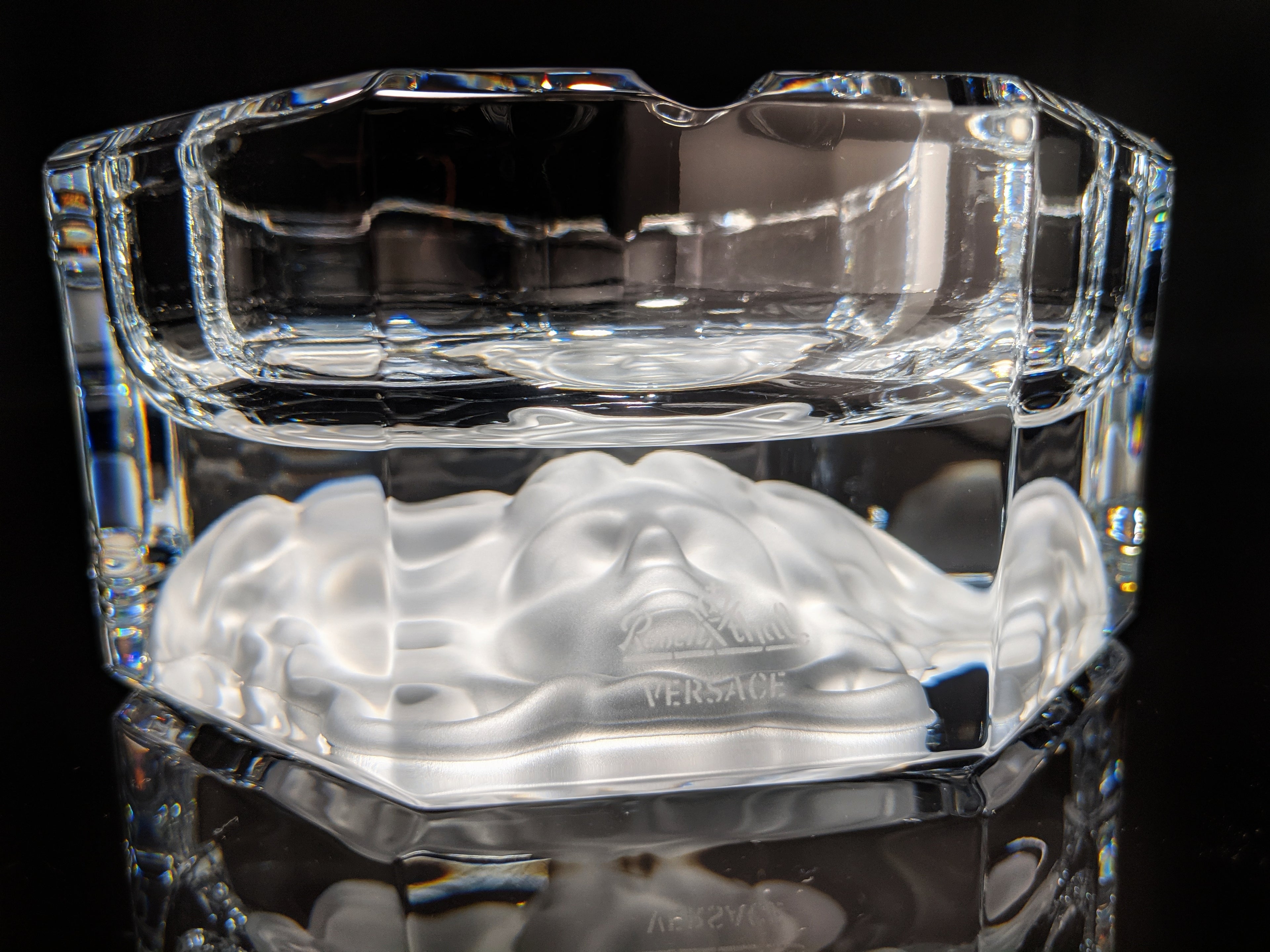 Versace Medusa Lumiere Crystal Ashtray