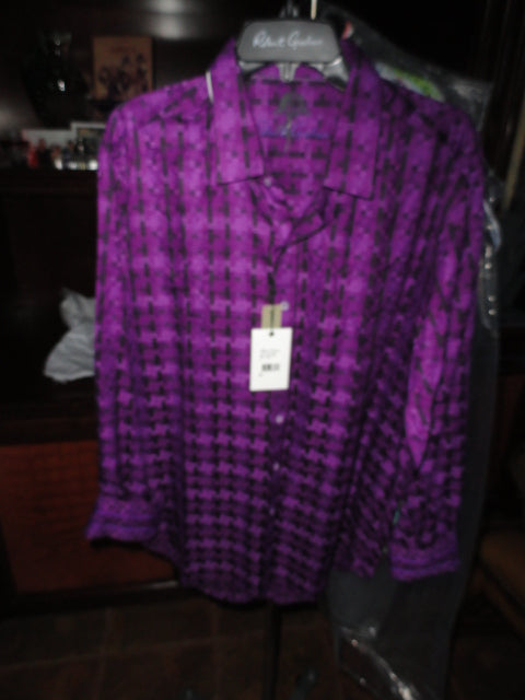 Robert Graham Pepys Street Large Size Long Sleeve Shirt New with Tags
