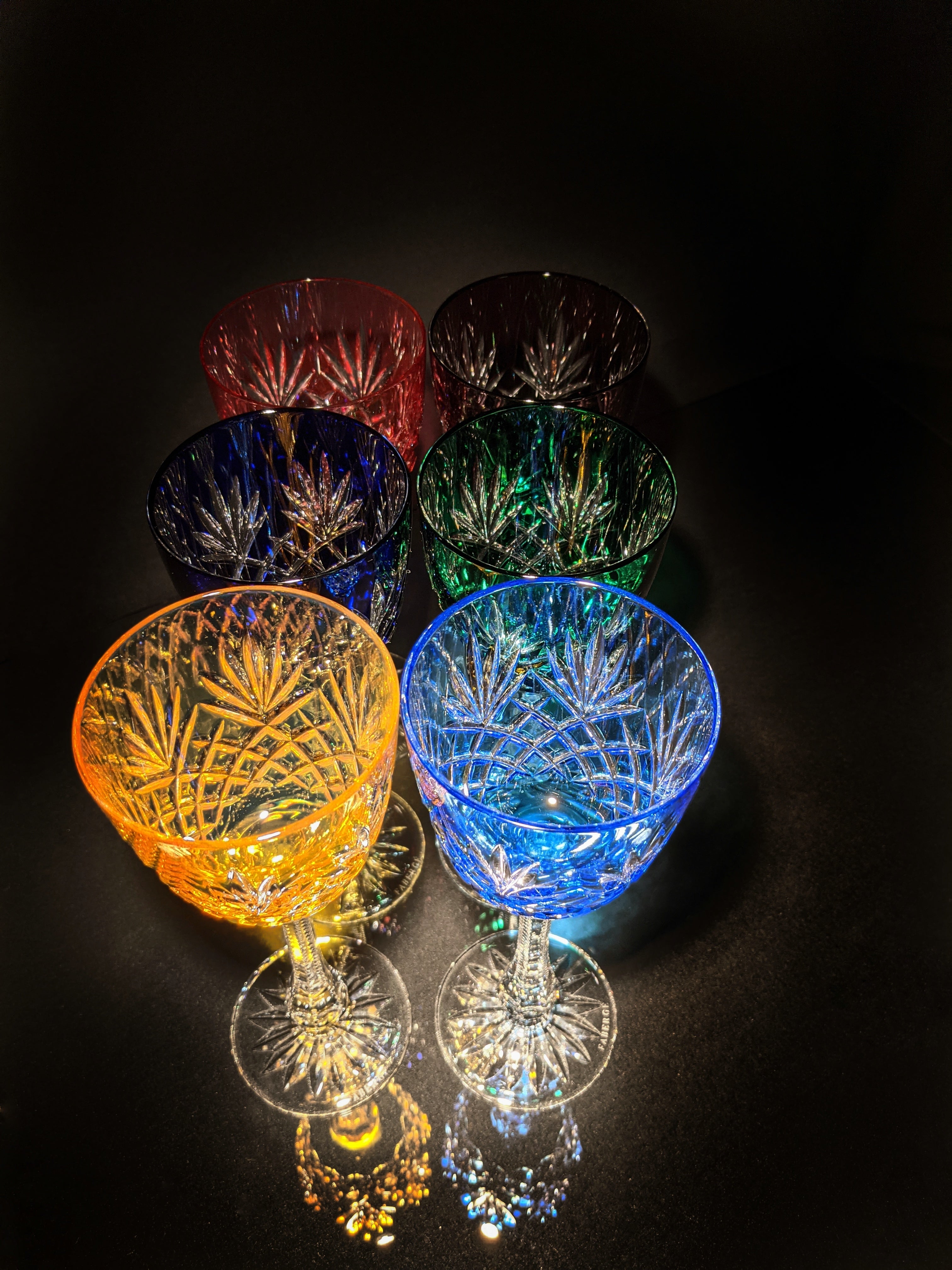 Fabergé Odessa Hock Crystal Goblets — Set of 6