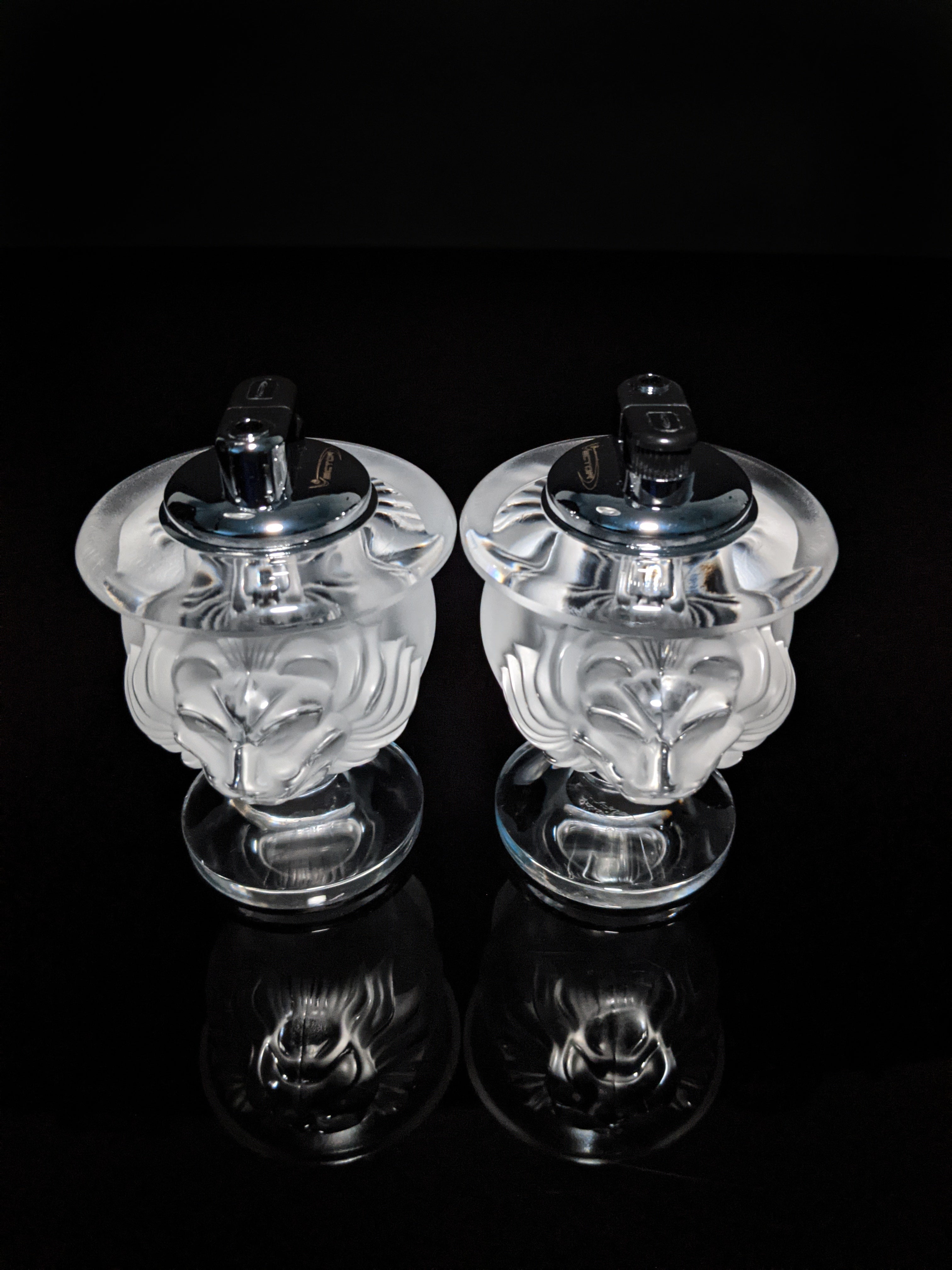 Lalique Tete De Lion Table Lighter ( One Lighter only )