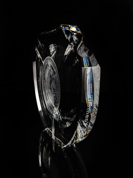 Large Cigar Clear Crystal Ashtray
