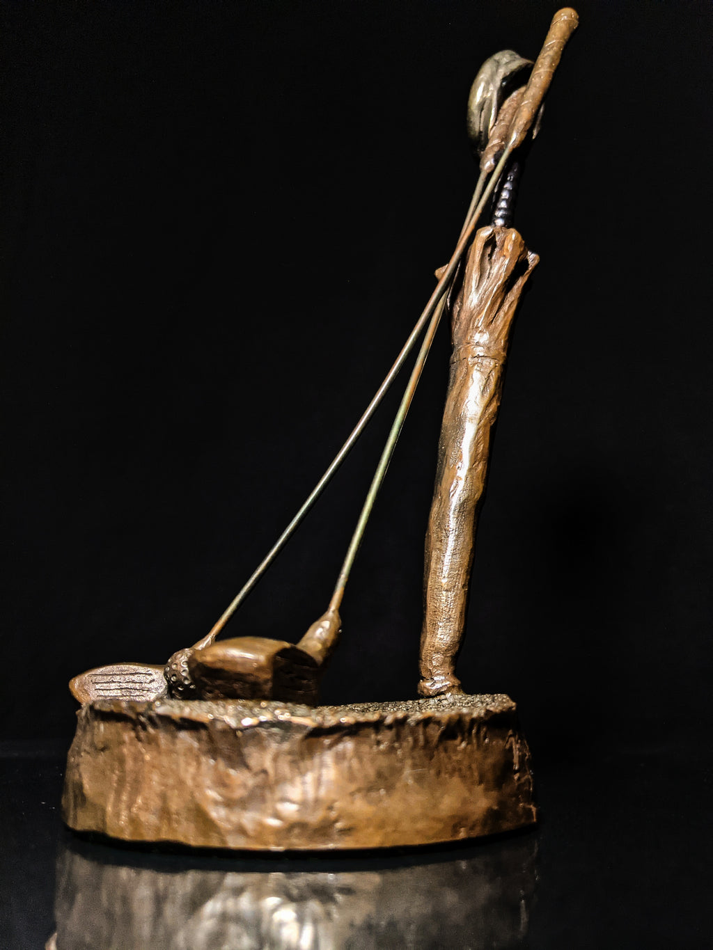 Mark Hopkins Golf Series "Woods" Bronze Sculpture