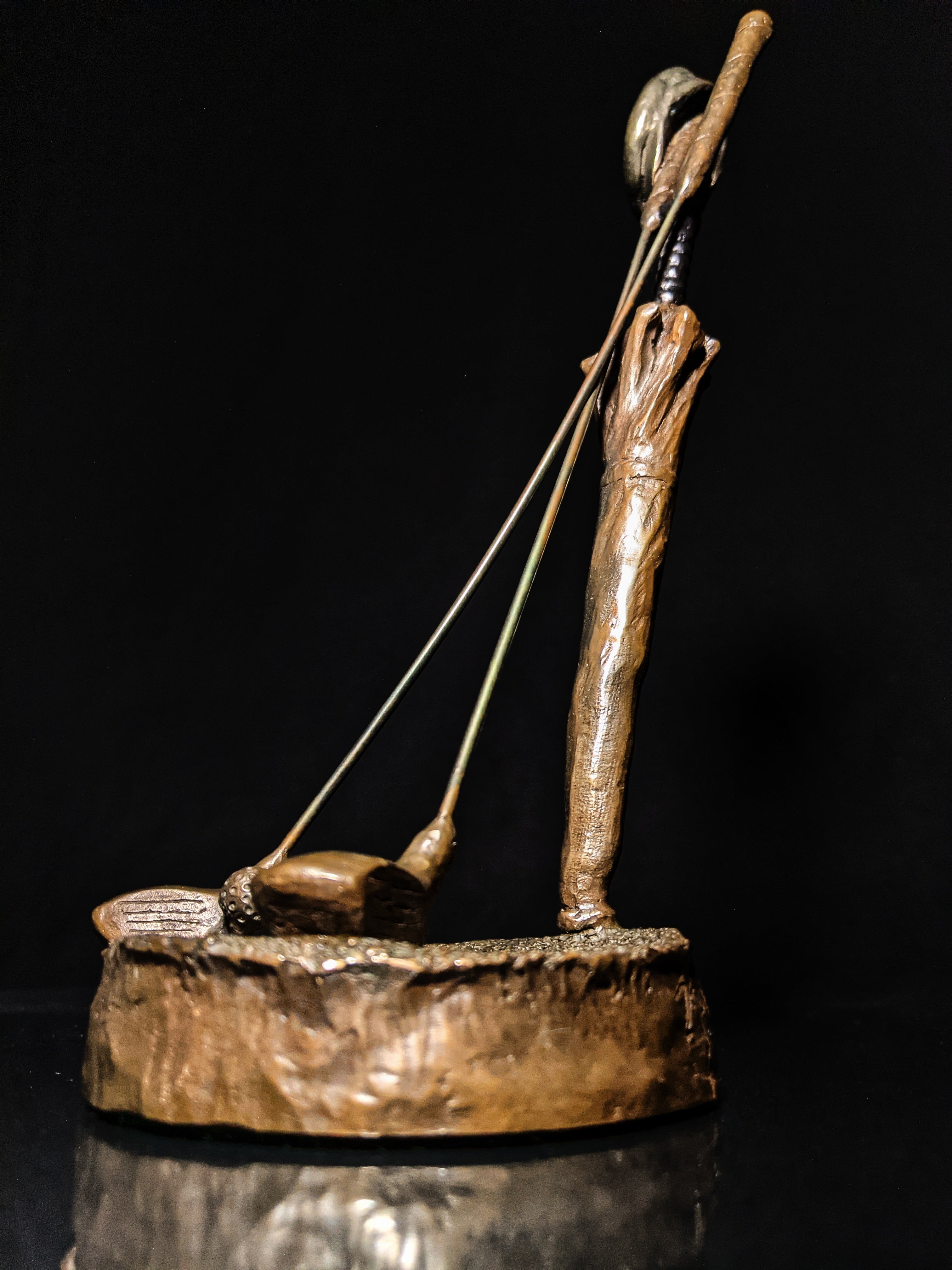 Mark Hopkins Golf Series "Woods" Bronze Sculpture