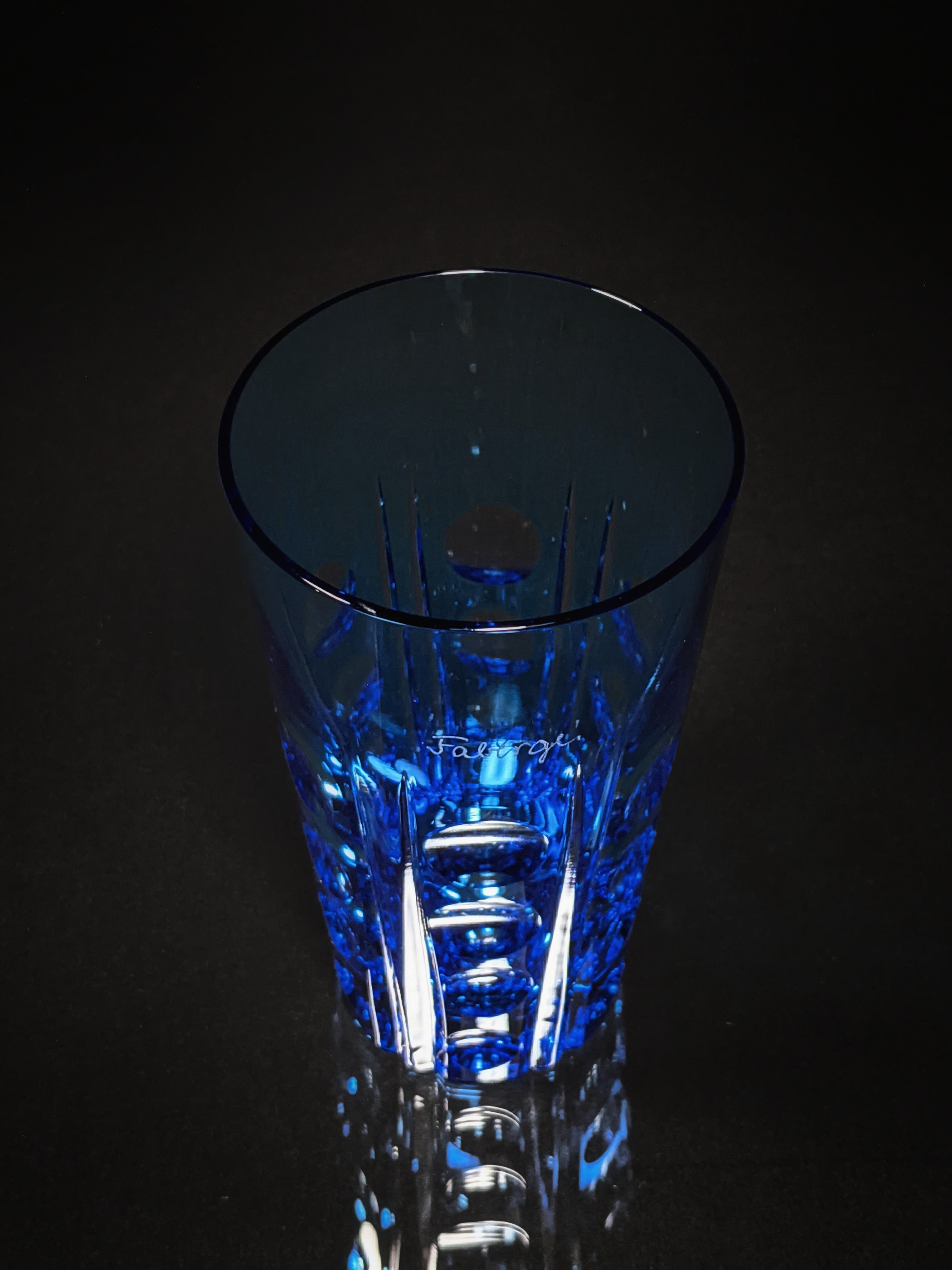 Faberge Crystal Colored Bubble Glasses