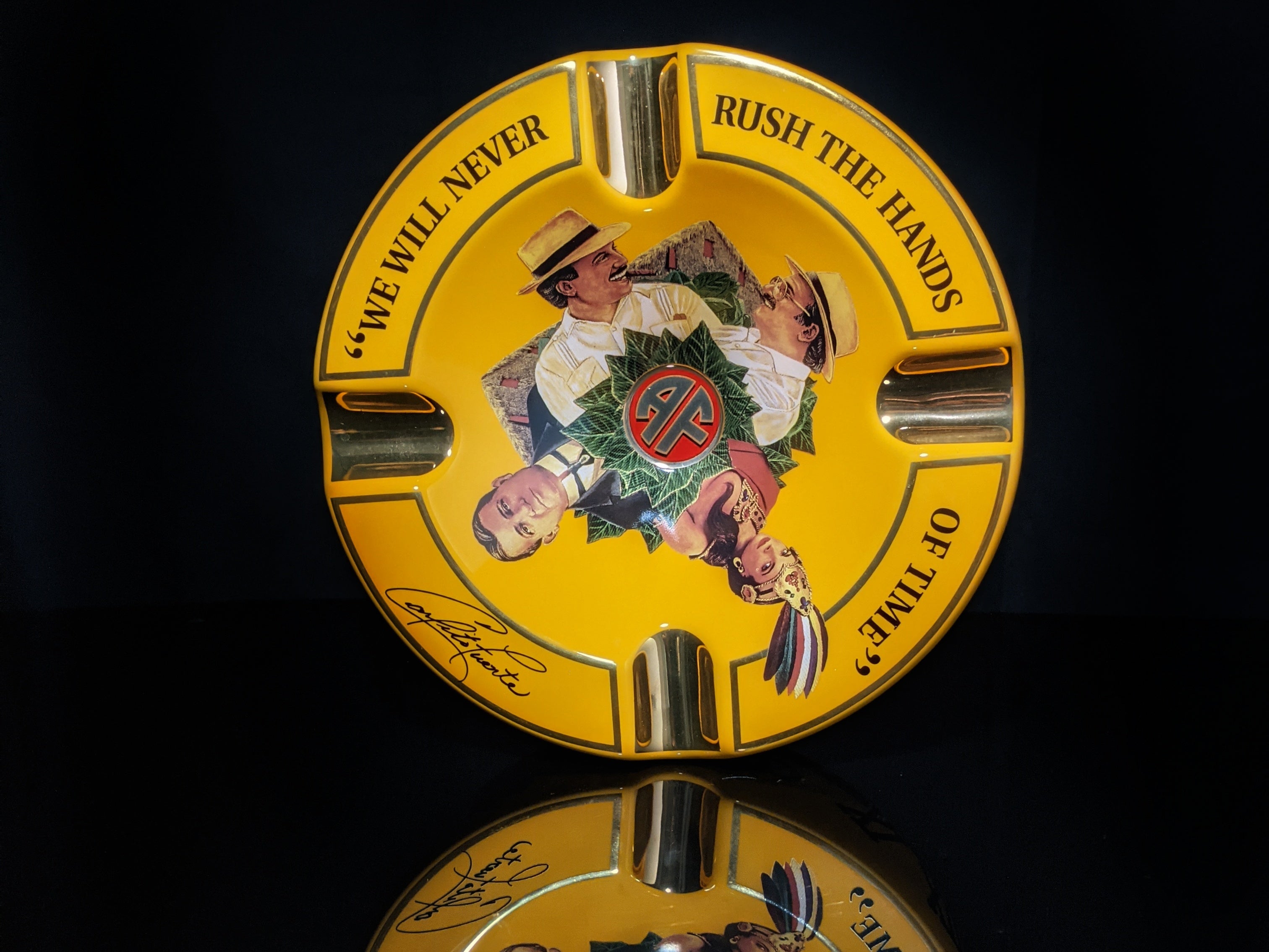 Arturo Fuente Yellow Ceramic Ashtray