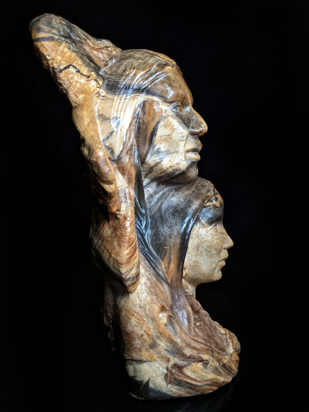 beautiful statue stands approx 9" tall