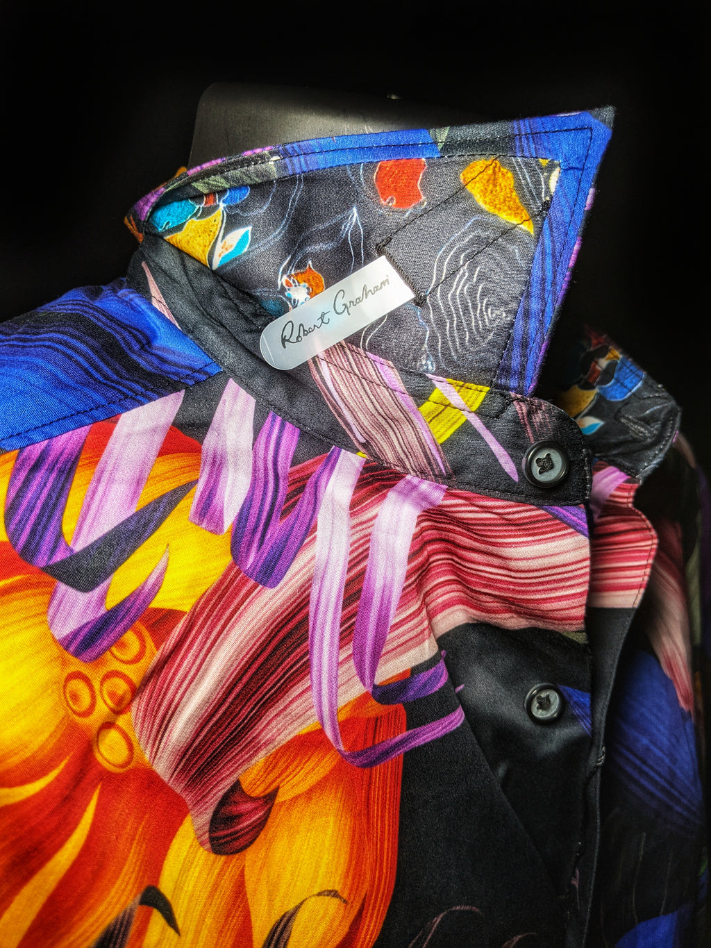 Robert Graham Bentham Short Sleeve Shirt Medium Size