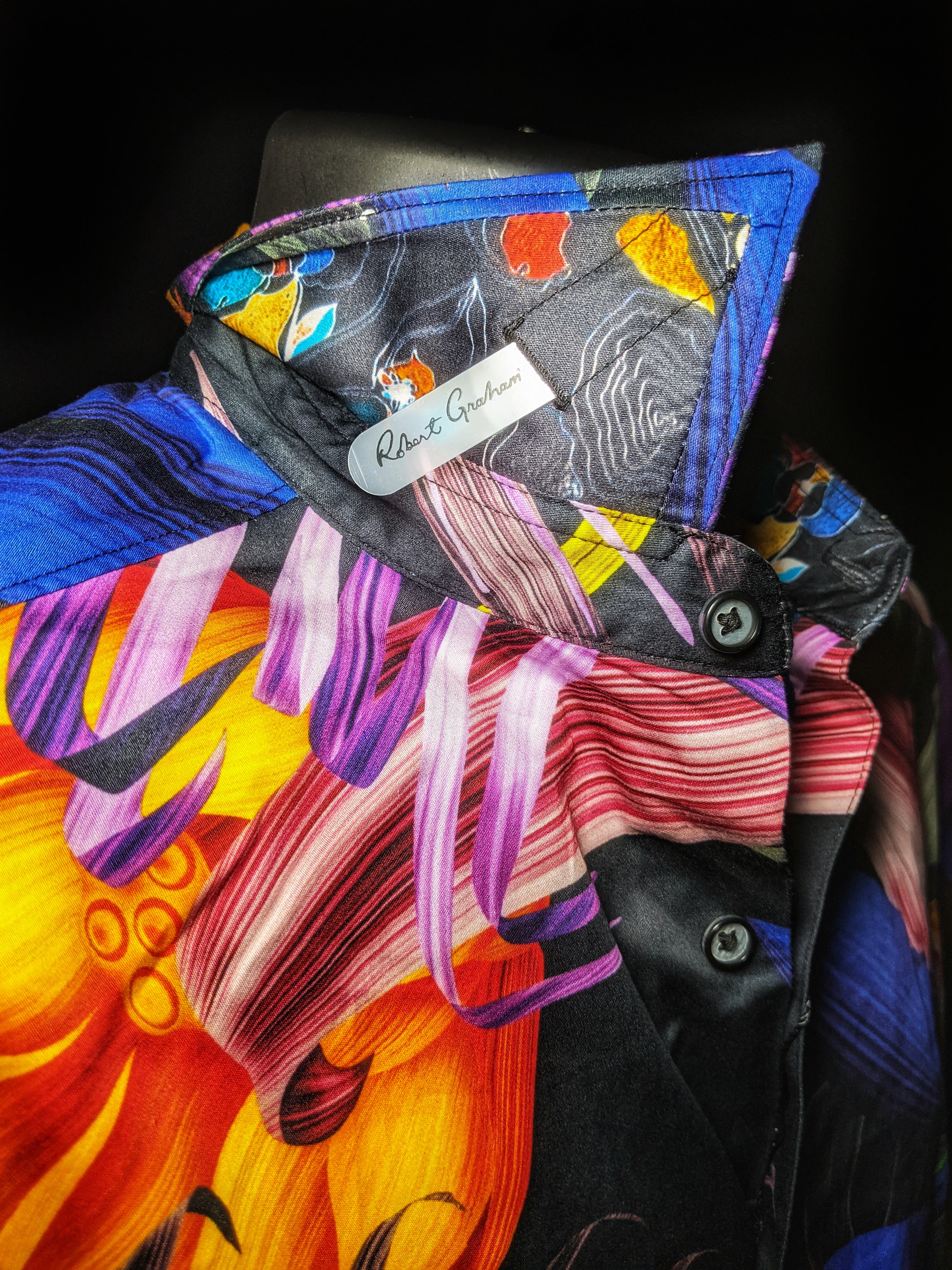 Robert Graham Bentham Short Sleeve Shirt Medium Size
