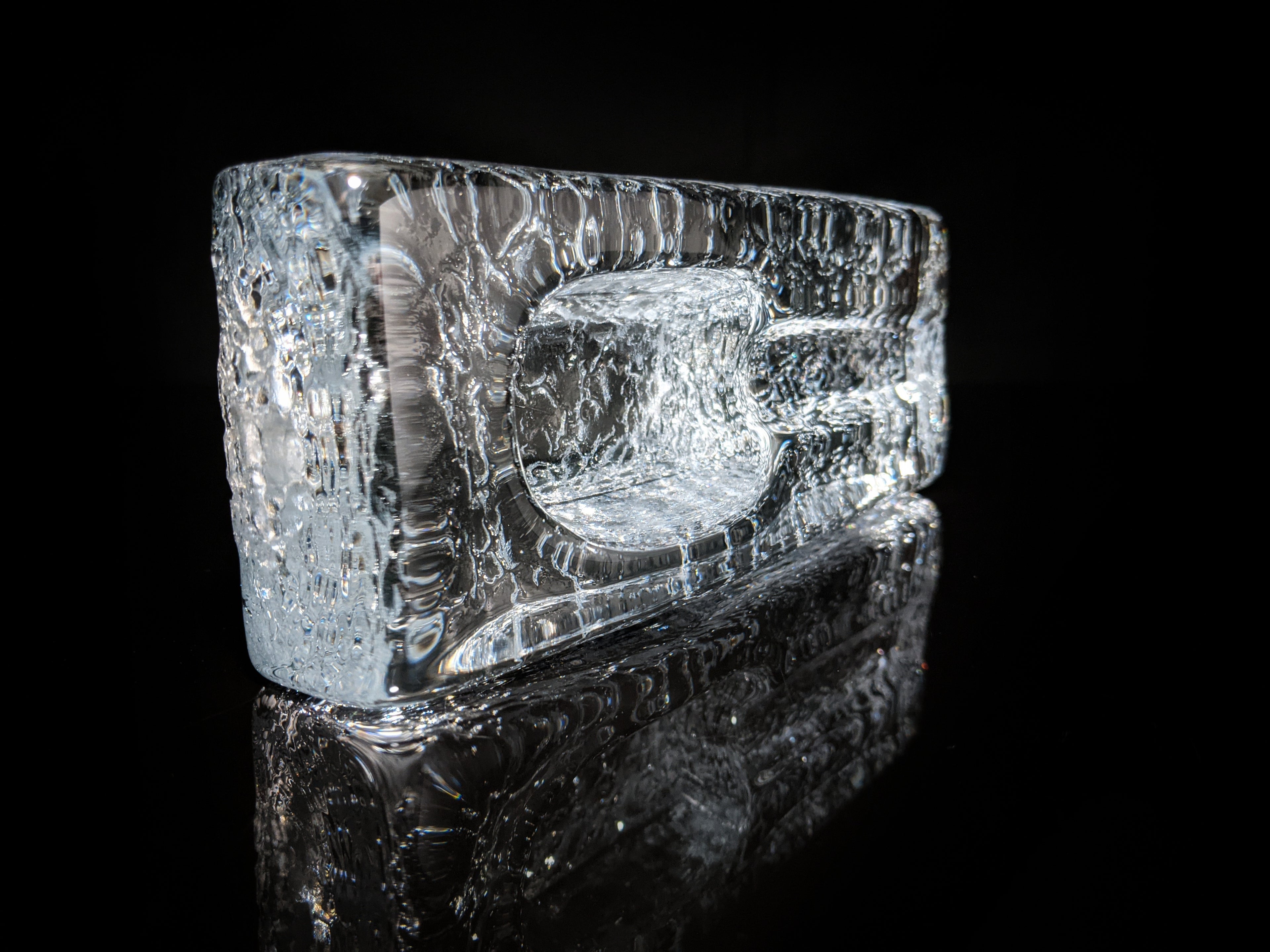 Heavy Glass Cigar Ashtray
