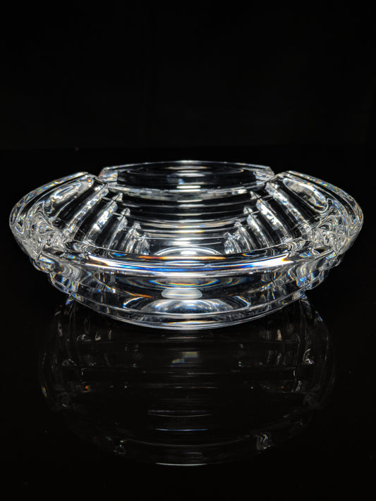 Heavy Glass Cigar Ashtray 7" Diameter