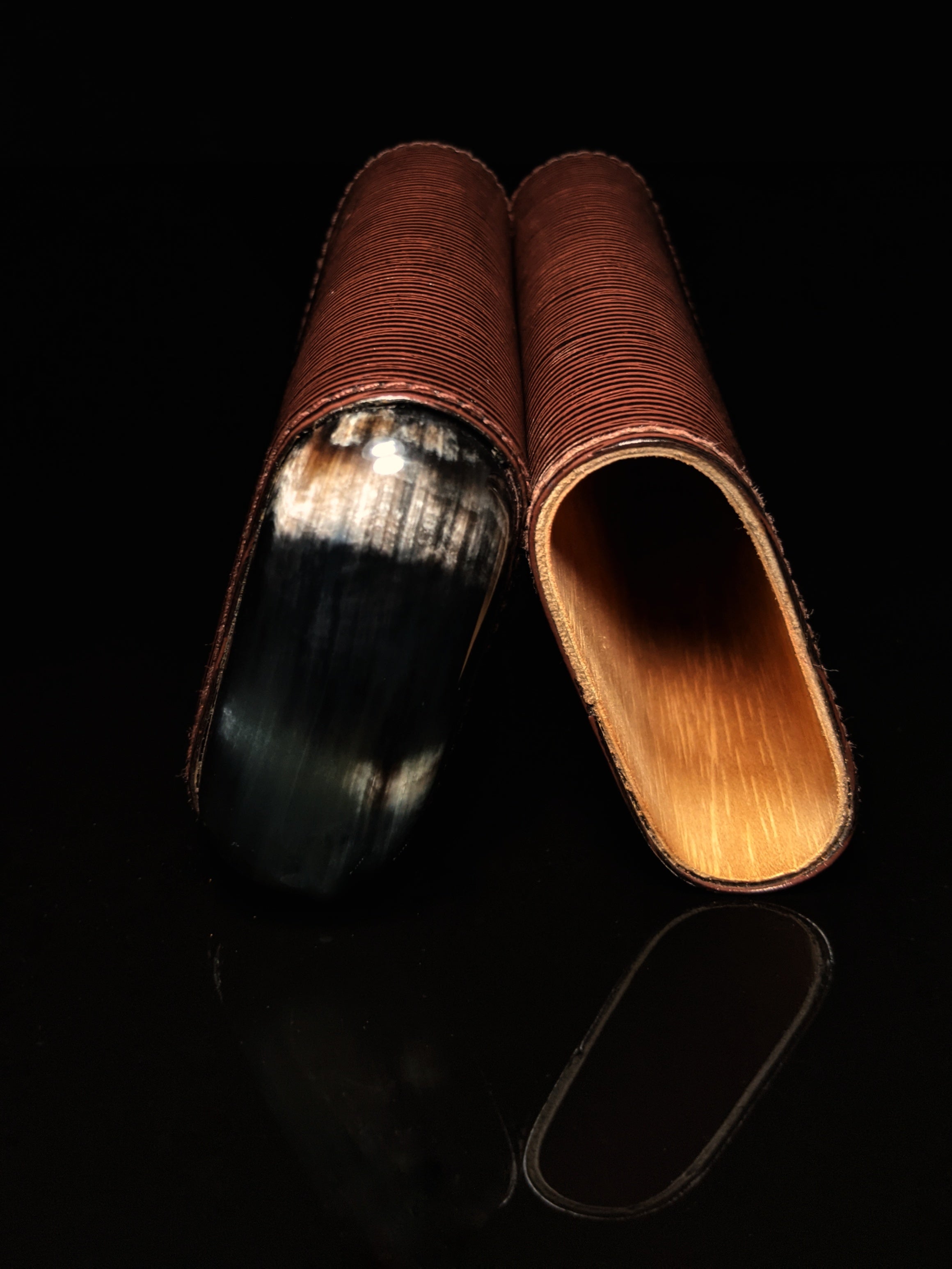 Andre Garcia Dark Brown Horizontal leather case AGHBRH