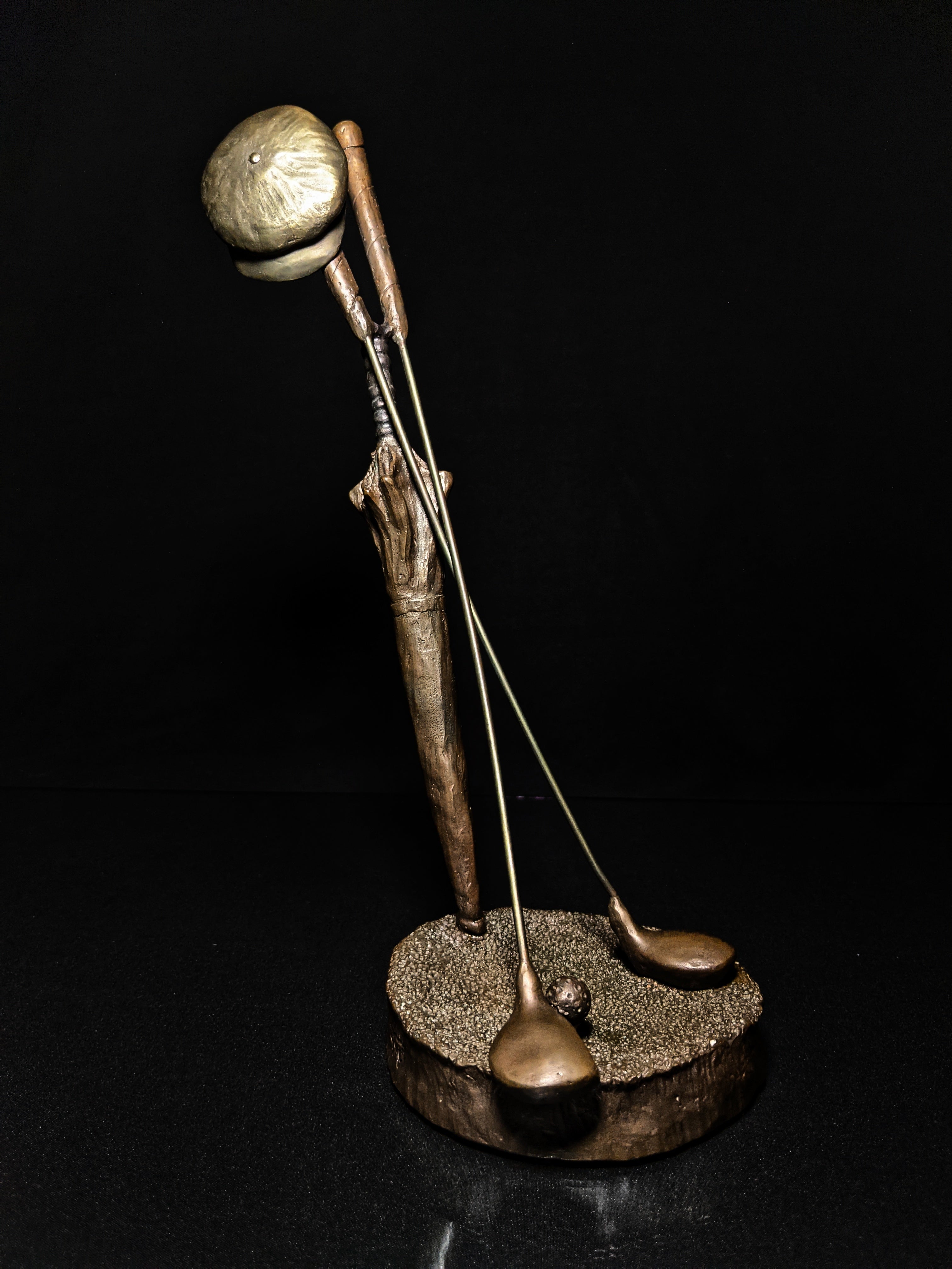 Mark Hopkins Golf Series "Woods" Bronze Sculpture