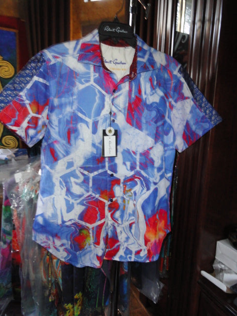 Robert Graham Siebel's Cove Limited Edition Short Sleeve Shirt Size Large New with Tags