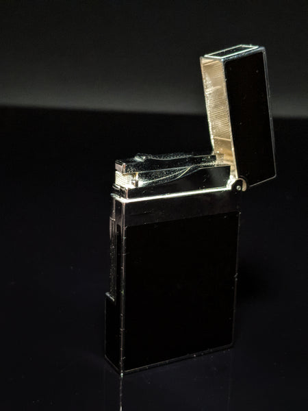 ST Dupont Black Lacquer L2 Lighter Model # 016296