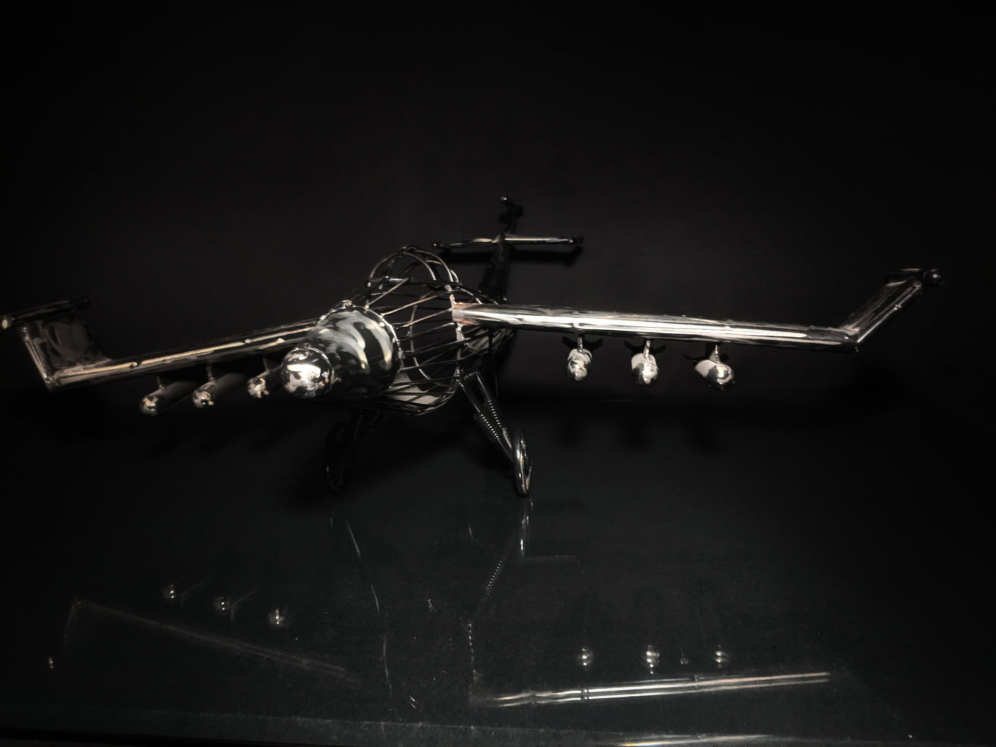 Airplane Metal Art Sculpture
