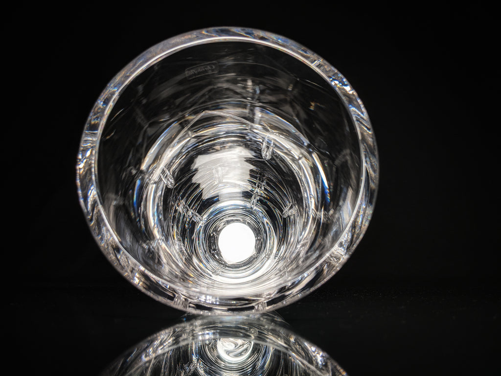 Christofle Madison Clear Crystal Tall Vase 16" H NIB