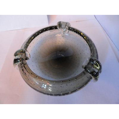 preowned light green bubbled ashtray with 3 rests