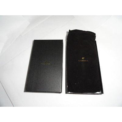 Cohiba Black & Gold Leather Cigar Case holds 3 Large