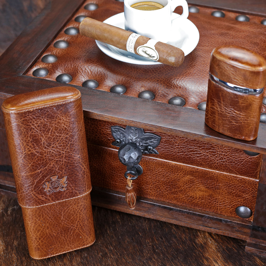 Brizard Chesterfield Solid Wood Airflow Humidor 60 / 70 count