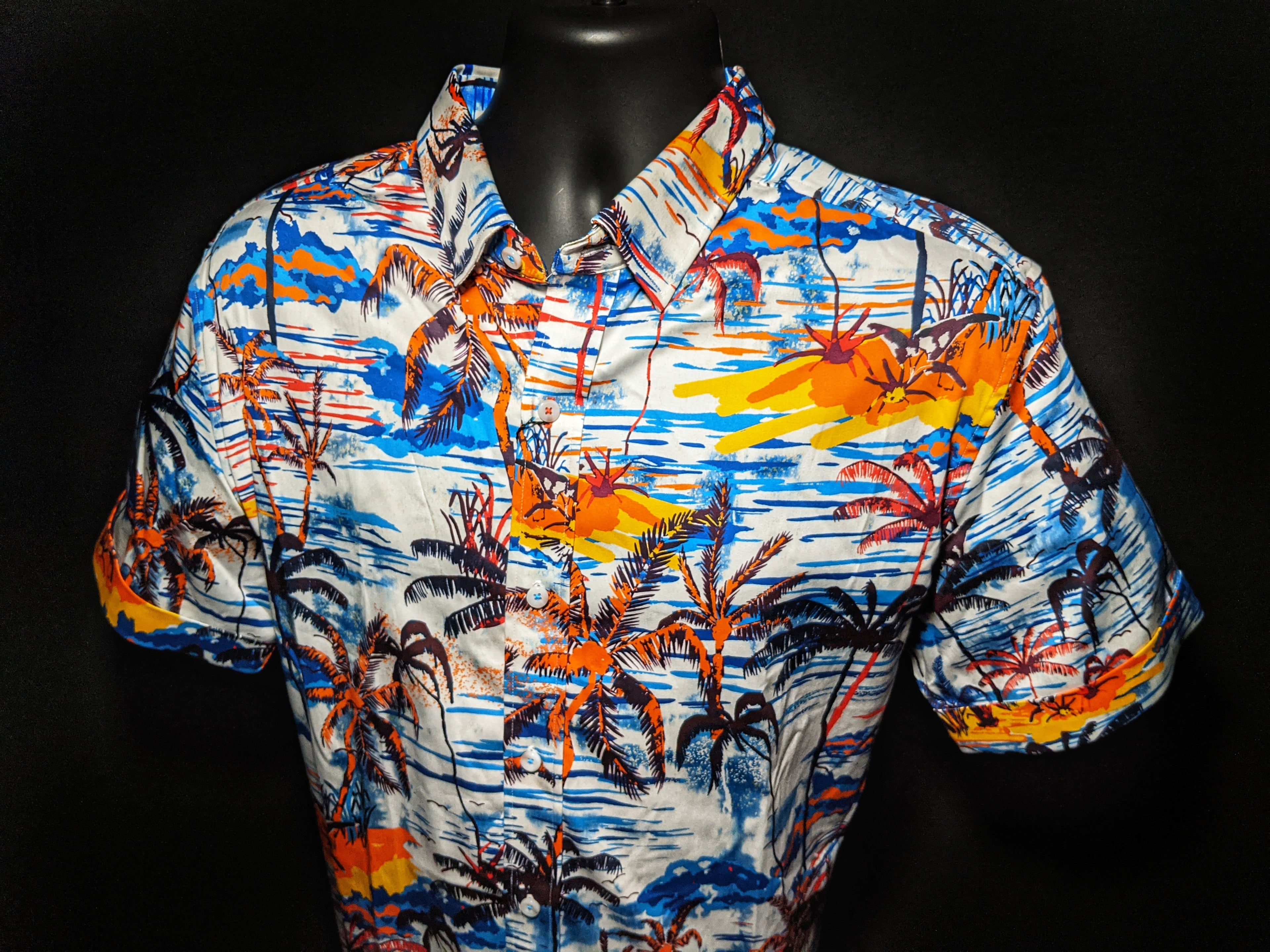 Robert Graham Paradise Park  Short Sleeve Shirt X-Large Size