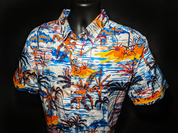 Robert Graham Paradise Park  Short Sleeve Shirt X-Large Size
