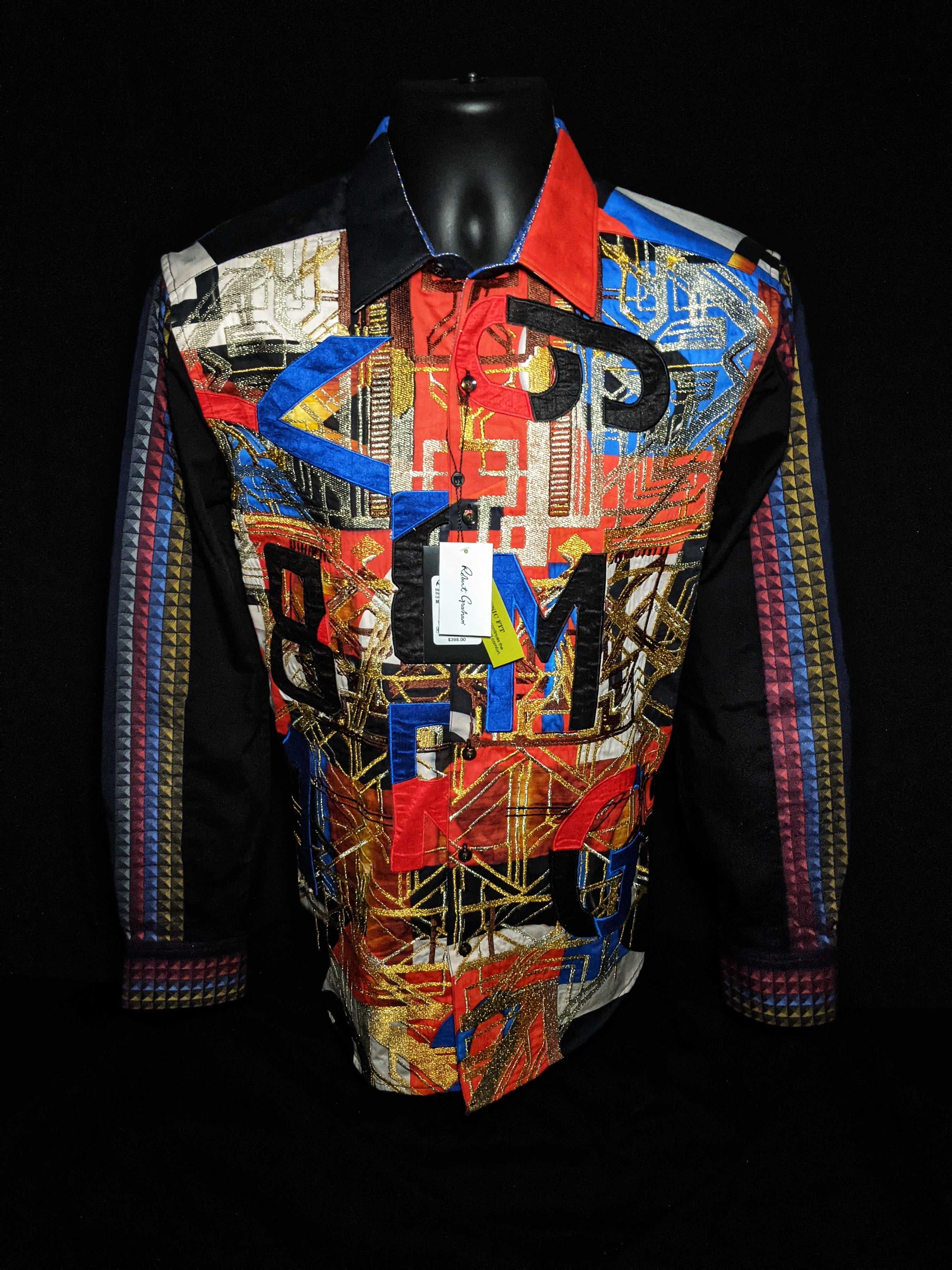 Robert Graham Jomadubu Limited Edition Embroidered Long Sleeve Sport Shirt