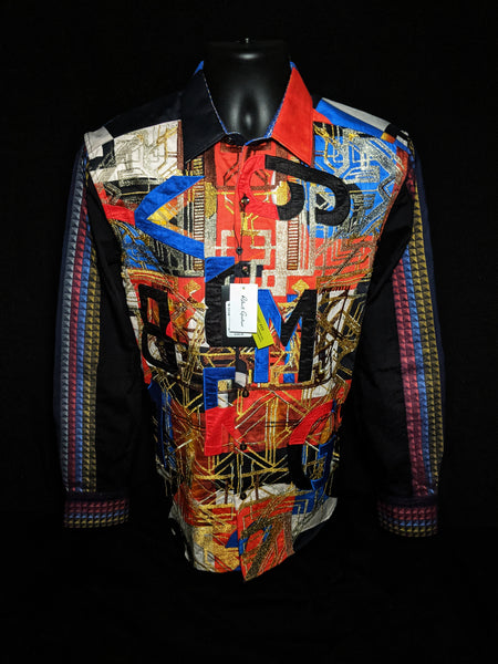 Robert Graham Jomadubu Limited Edition Embroidered Long Sleeve Sport Shirt
