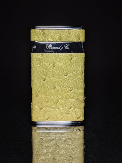 Brizard and Co Ostrich Matcha Sottile Lighter