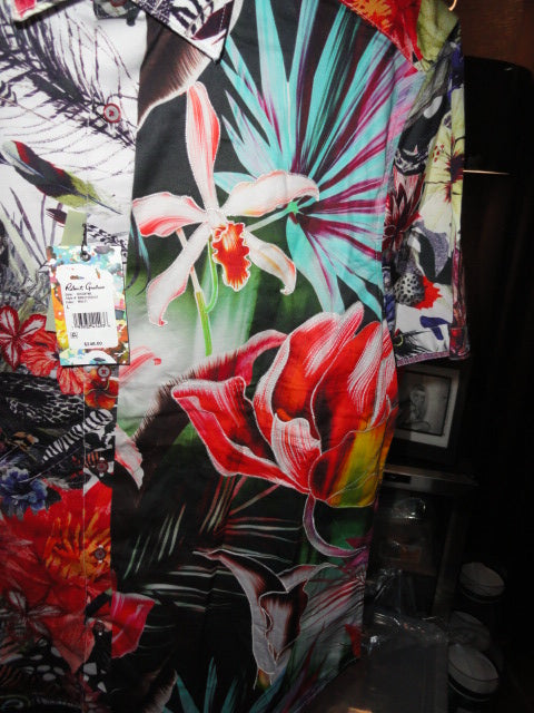 Robert Graham Biscayne Colorful Short Sleeve Shirt - Medium