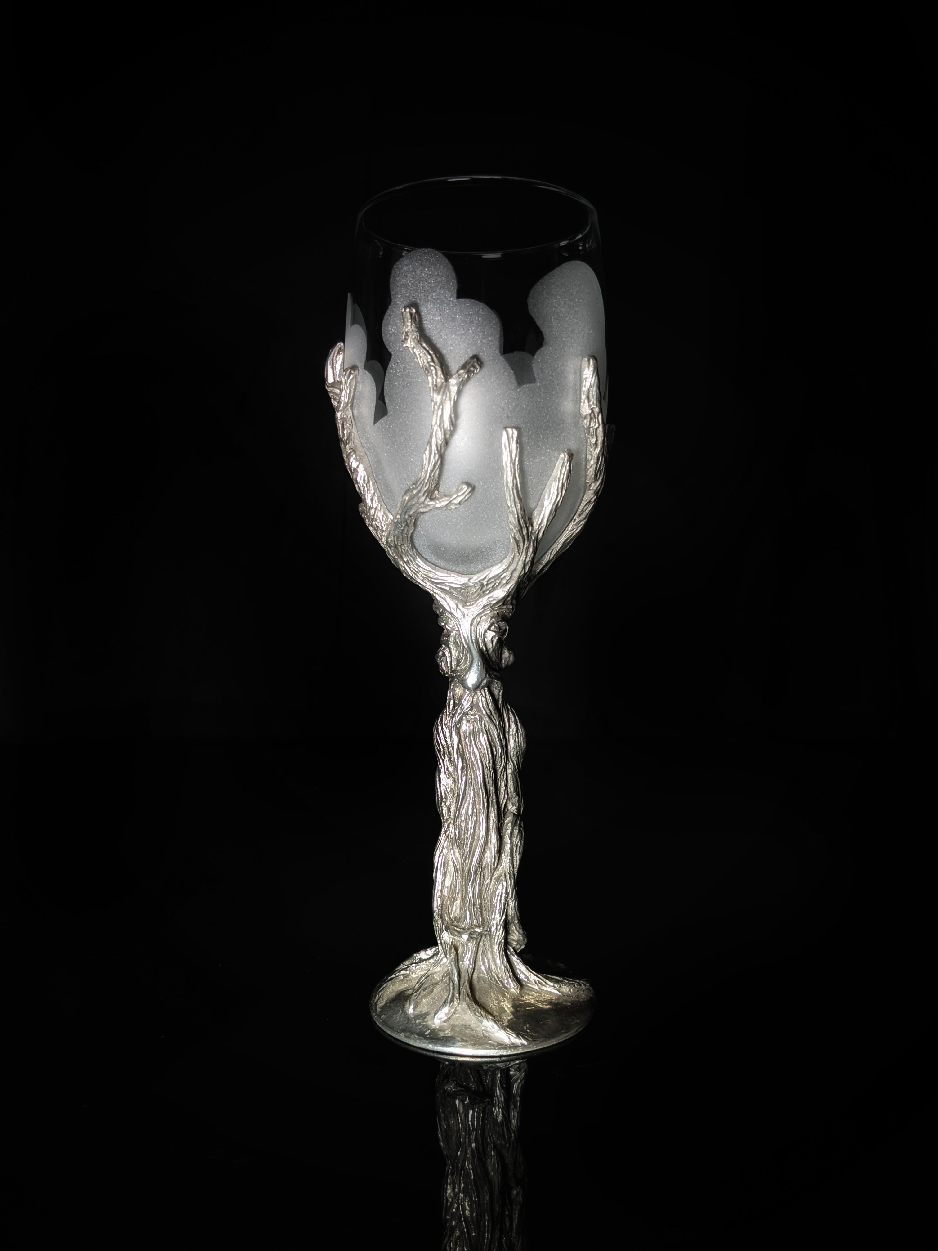Royal Selangor Lord of Rings " Treebeard " Wine Glass