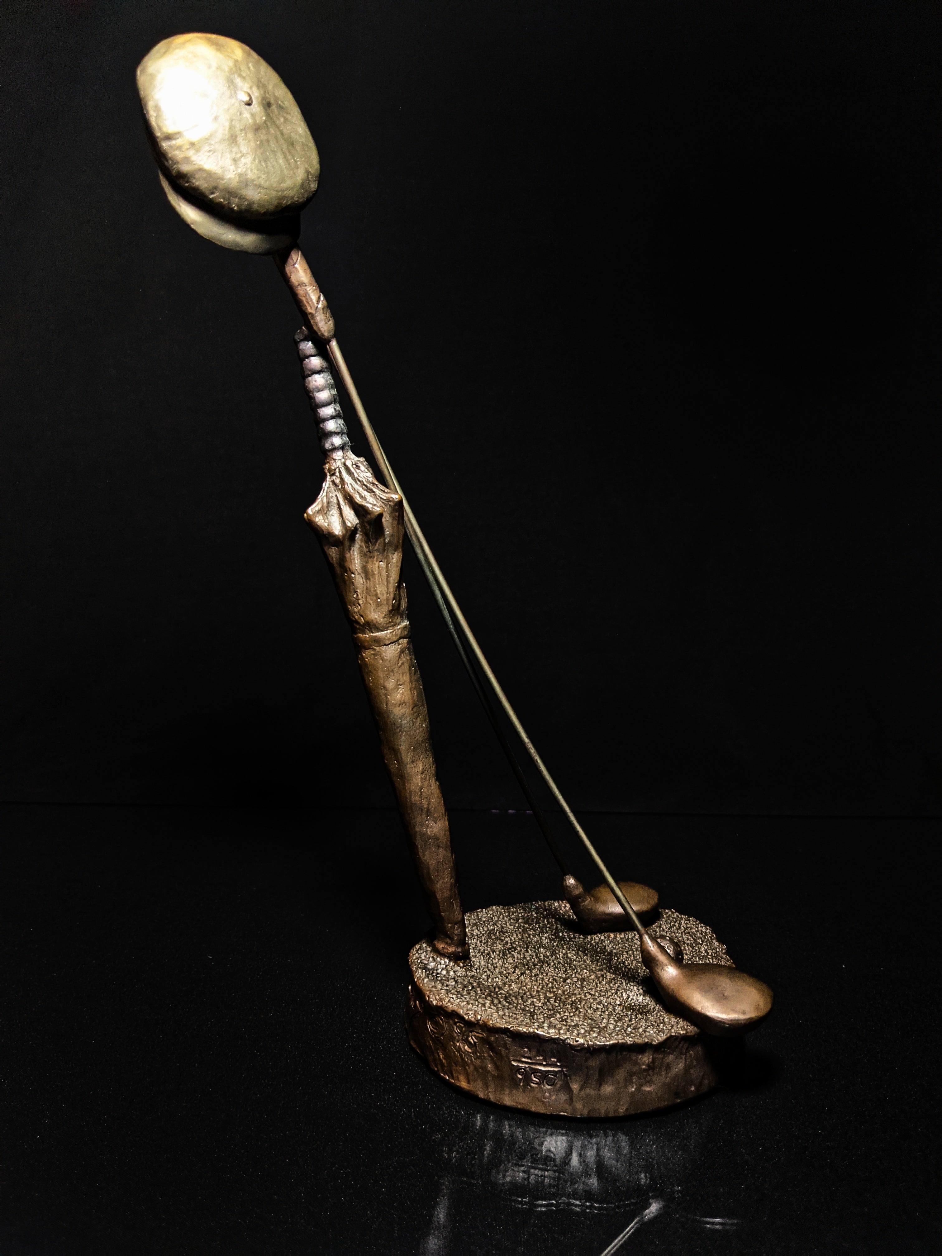 Mark Hopkins Bronze Golf Sculpture " Woods "