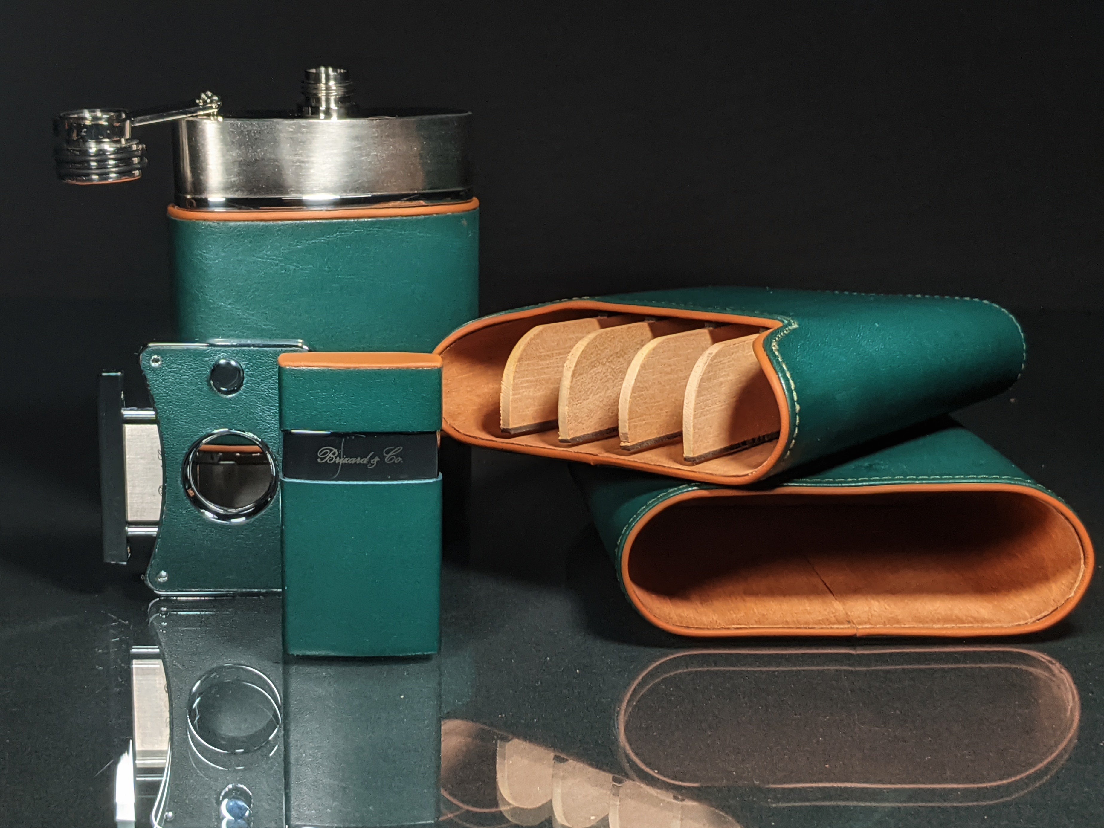 Brizard and Co Augusta Havana Traveler with cutter and lighter