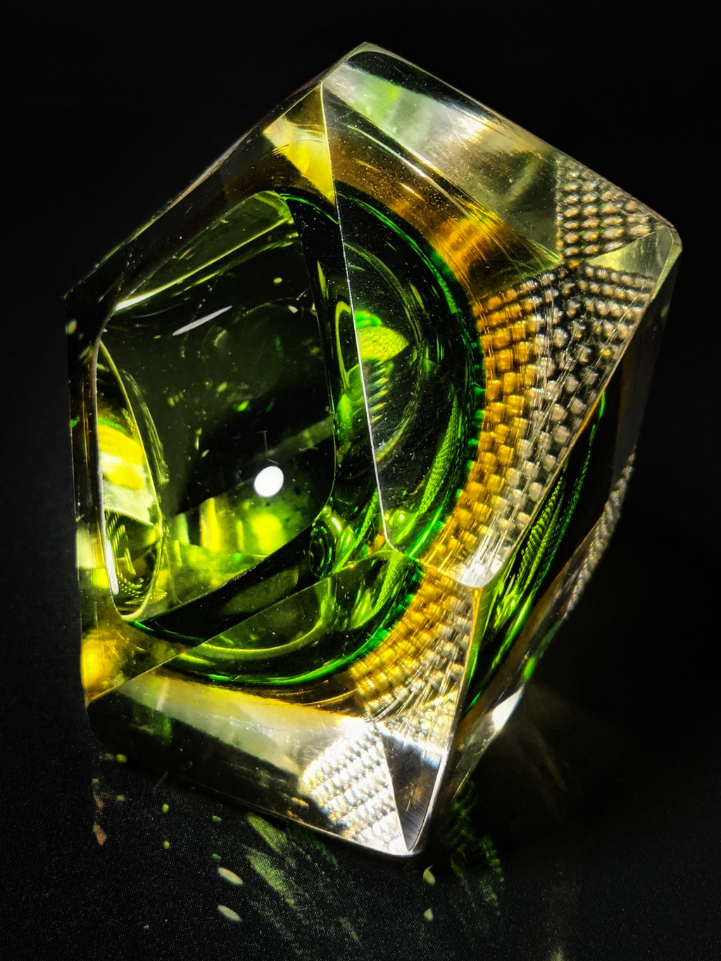 Murano Sommerso Crystal Ashtray